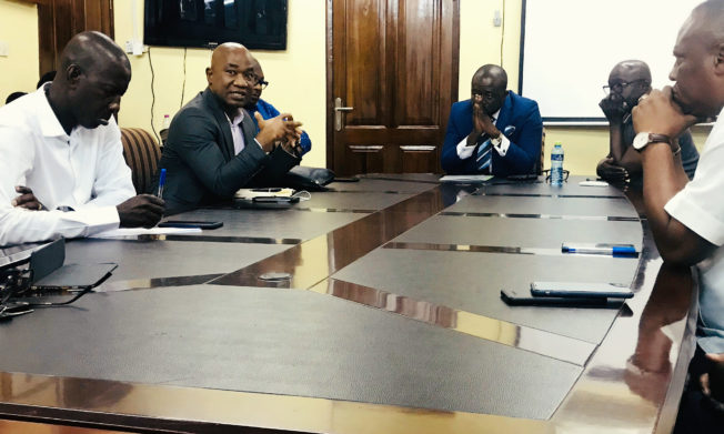 GFA President, Council members interact with staff