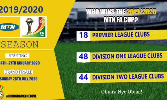 Fixtures for 2019/20 MTN FA Cup Round of 64
